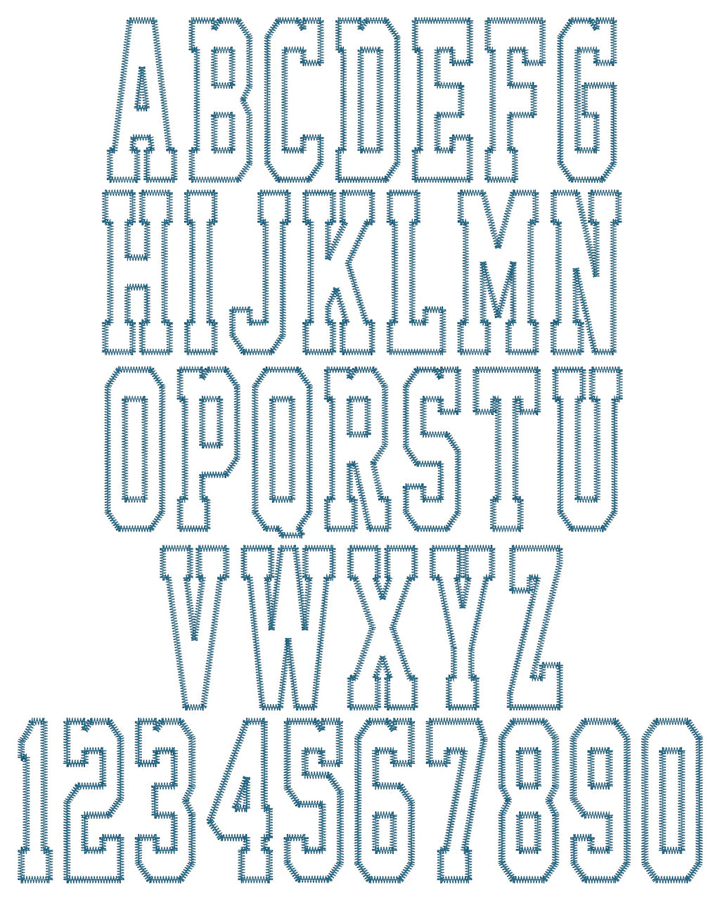 Custom Varsity Letter Fabric Applique