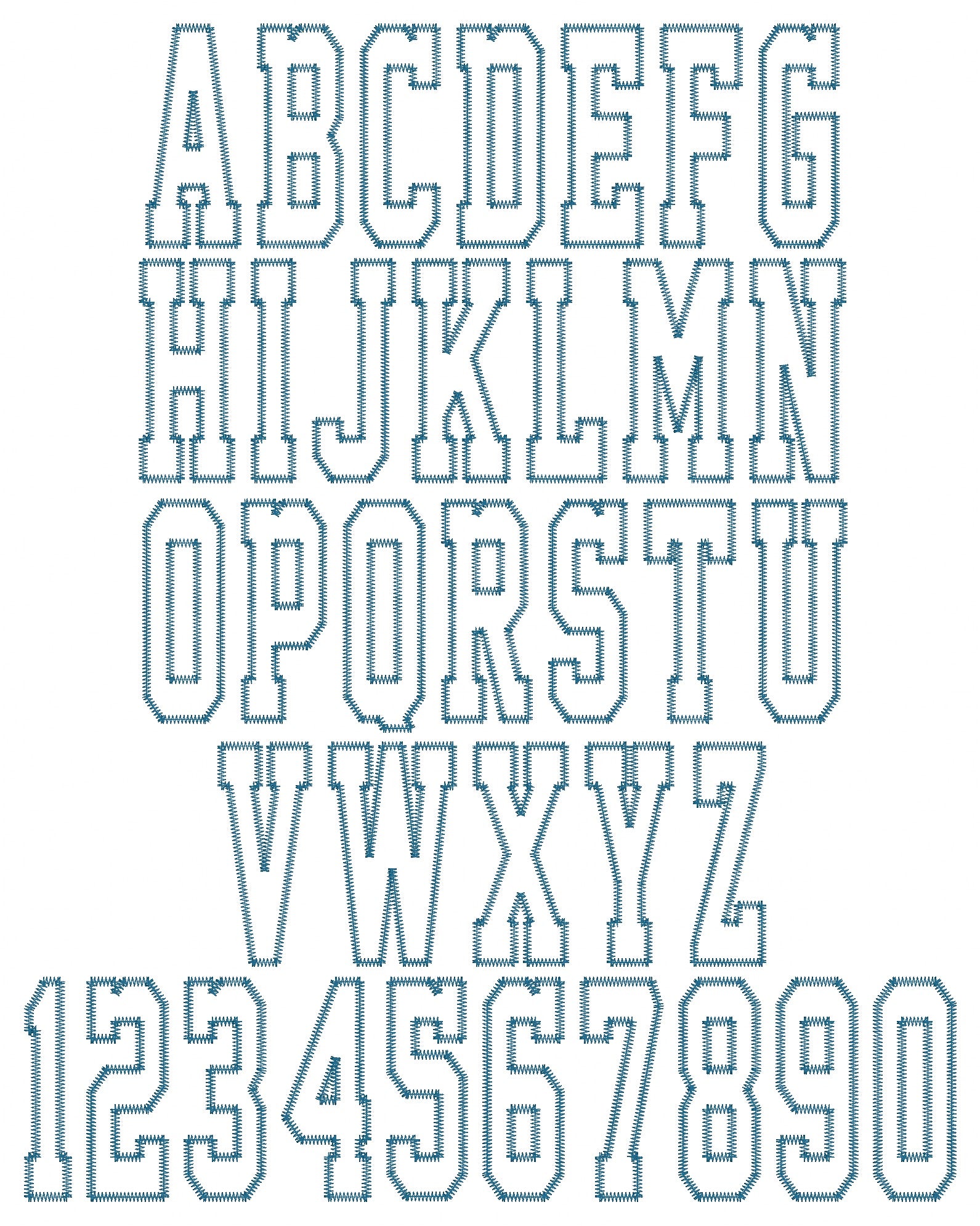 Custom Varsity Letter Fabric Applique